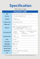 Pare-feu avec interface d'extension riche, 6 ports LAN, Intel Core i5/i7 2e/3e génération, compatible avec différents moniteurs/ordinateurs/téléphones/systèmes audio, etc.