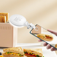 Mini lampe d'appoint USB rechargeable blanche et portable personnalisée Lampe à pince à selfie rose pour téléphone