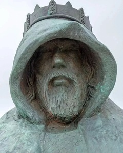 Statua da Giardino in Metallo di Grandi Dimensioni Personalizzabile, Design <span class=keywords><strong>Samurai</strong></span>/Guerriero con Finitura in Bronzo, Stile Occidentale, Marca BringFine - Product Image 6