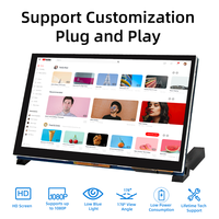 شاشة عرض LCD مقاس 7 بوصات بدقة 800*480 من نوع IPS مع وحدة شاشة لمس سعوية لـ Raspberry Pi