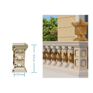 Moules en béton préfabriqué ABS de style européen pour villa murale, jardin, pilier en plastique pour balustre, nouveau design de garde-corps - Product Image 6