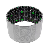 Layar Led kustom kecerahan tinggi P1.25 P1.56 P1.86 P2 P2.5 P3 tampilan Led dinding Video fleksibel untuk iklan