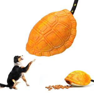 Juguetes Masticables para Perros de Goma Natural de Grado Alimenticio, Resistentes a las Mordidas, Súper Indestructibles, con Forma de Caparazón de Tortuga, Materiales Ecológicos - Product Image 1