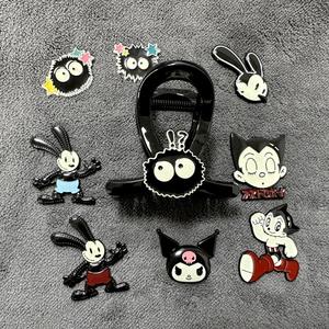 Anime Cartoon Coal Ball Label Drip Oil DIY Cute Fashion Hair Accessories Phone Case Alloy Accessories - Product Image 2
