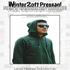 Sweat à capuche unisexe en molleton épais, imperméable, écologique, décontracté, avec fermeture éclair, logo imprimé, coupe oversize, pour l'hiver, ODM - Product Image 2