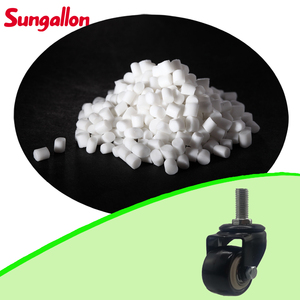 Materias primas de caucho termoplástico <span class=keywords><strong>TPE</strong></span>/TPR de dureza personalizable de Sungallon (10A ~ 95A) ruedas de equipaje de color ventas directas de fábrica - Product Image 4