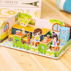 Nouveau 3D Papier Puzzle <span class=keywords><strong>Maternelle</strong></span> <span class=keywords><strong>À</strong></span> <span class=keywords><strong>La</strong></span> Main Puzzle Jouets Pour Enfants - Product Image 1