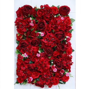 Venta directa de fábrica, simulación de rosa roja, Hortensia, selva <span class=keywords><strong>tropical</strong></span>, plantas artificiales, decoración del banquete de boda - Product Image 4