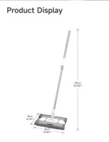 Serpillère plate professionnelle en microfibre avec manche en acier et essoreuse intégrée pour le nettoyage des sols, des fenêtres et des murs – Serpillère plate à poche en microfibre