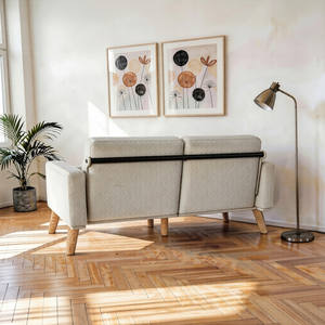 Juego de Sofás Seccionales Tapizados Tradicionales, Rellenos de Espuma, Diseño Moderno, Sofá de Dos Plazas, para Sala de Estar, Escuela, Oficina, Apartamento - Product Image 3