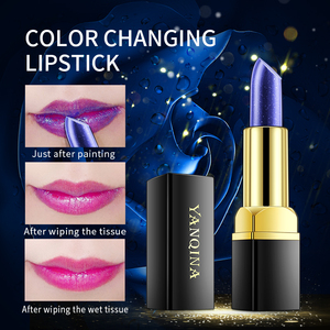 Rouge à lèvres scintillant Midnight Blooming Blue Rose, imperméable, changeant de couleur selon la température, brillant, saphir, rouge à lèvres brillant - Product Image 6