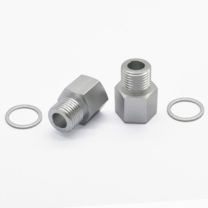 อะแดปเตอร์เกจวัดแรงดันน้ำมันอลูมิเนียม M16x1.5 ถึง 14NPT สำหรับการอัพเกรดเครื่องยนต์ LS - Product Image 1