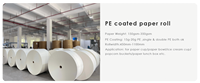 Offre Spéciale rouleau de papier kraft brun de qualité alimentaire à chaîne Ro recouvert de PE pour l'utilisation de l'impression offset de café dans la fabrication de bol de tasse en papier