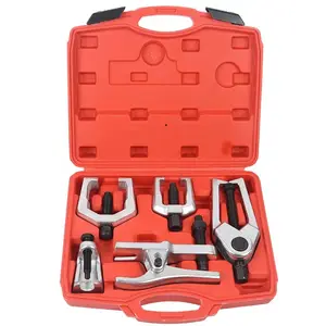 5pcs Front End Service Tool Kit Ball Joint Tie Rod Set Pitman Arm Puller Remover Auto Repair Tool Kit