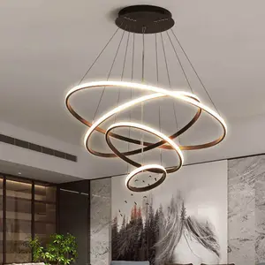 Gold Chrome Modern LED Chandelier For Living room Dining room Hanging Indoor Lighting Ceiling Chandelier Lamp