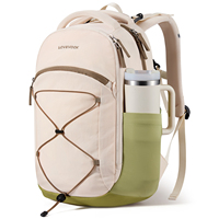 Sac à dos LOVEVOOK pour ordinateur portable 15,6 pouces avec porte-gobelet, sac de voyage, article personnel, sac à dos de randonnée pour femmes en plein air