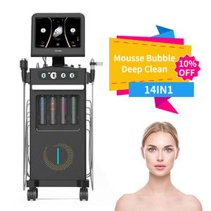 Appareil de dermabrasion à domicile 14 en 1, à bulles d'eau oxygénée, à poudre de cristal et à disques de diamant, pour hydratation à chaud. - Product Image 3