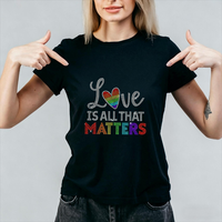 Transfert de strass personnalisé, design de transfert thermique pour T-shirt, thème Mois de la fierté