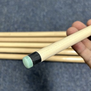 Taco de billar chino de 145 pulgadas, de madera blanca, de una pieza, con unión de latón, duradero, para juegos de snooker y billar. - Product Image 2