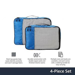Juego de Organizadores de Equipaje de Viaje, Cubos de Embalaje de Poliéster Oxford Impermeables y Modernos, con Cierre de Cremallera Superior y Diseño con Patrones - Product Image 5