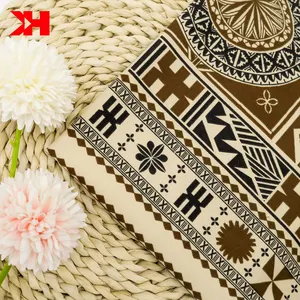 Samoan tapa Polynesian print design pacific island design digital fabric printing tribal fabric OEM print