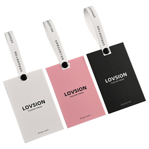 <strong>Custom</strong> Eco-Friendly Embossed Paper Roll Shape Clothing Tags with Logo for Garment <strong>Labels</strong> - Product Image 6