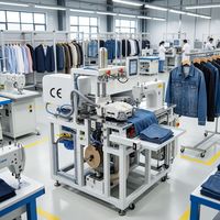 Machines à coudre industrielles entièrement automatiques, grandes machines à coudre industrielles pour les poches de vêtements