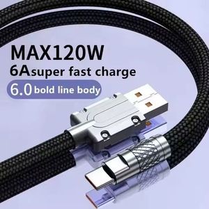 Nylon Braided Usb c Cable Type c Phone Charging Cable 120w 6A Fast Charging Data Cable - Product Image 3