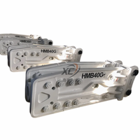 Marteau brise-roche hydraulique HB40G 160 mm de haute qualité pour pièces de rechange d'excavatrices PC200 PC300
