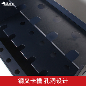 Estante metálico para equipo de control de disturbios, estante de almacenamiento para colocación de equipo de seguridad, rectangular multifuncional, azul oscuro - Product Image 3