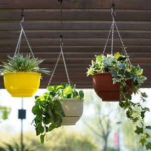 <span class=keywords><strong>Pot</strong></span> <span class=keywords><strong>de</strong></span> fleurs suspendu avec réservoir d'eau, design pastoral, chaîne épaissie à grand calibre <span class=keywords><strong>pour</strong></span> <span class=keywords><strong>plantes</strong></span> d'intérieur - Product Image 1