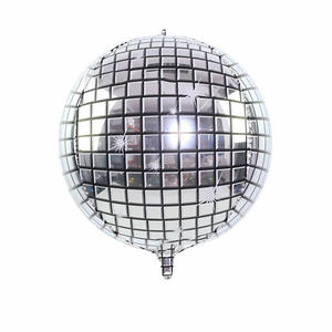 Globos de Foil 4D Personalizados de 22 Pulgadas en Plata, Oro y Cromo, Globos Grandes con Forma de Bola de Discoteca para Bodas y Fiestas - Product Image 6