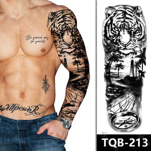 Tatouages temporaires réalistes imperméables longue durée pour le <span class=keywords><strong>bras</strong></span> entier, autocollants de <span class=keywords><strong>tatouage</strong></span> pour hommes et femmes - Product Image 4