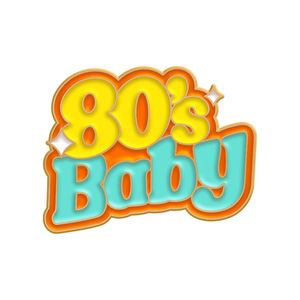 Il bambino degli anni '80 è il venerdì ma le spille smaltate non sono più le spille drammatiche con risvolto e divertente serigrafia sarcastica - Product Image 1