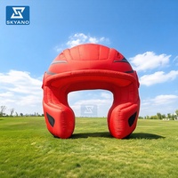 Arche gonflable en forme de casque de football pour événements sportifs, publicité et décoration