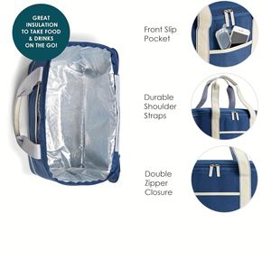 Cooler Bag with Hard Bottom for Rideshare Bag Cooler Bag for Groceries Food Drinks Suitable for Beach Picnic and Outdoor Use - Product Image 2