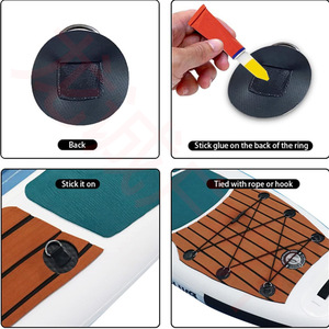 Correa de almacenamiento LCO-SPORT SUP con hebilla de anillo en D y parche de PVC de 6.5 cm para kayak inflable y tabla de surf - Product Image 4