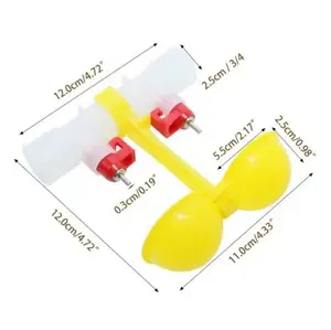 Water drink system double hanging cup drinking fountain drip cups water drinkers for chickens