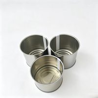 Boîtes cylindriques en fer blanc de qualité alimentaire avec finition laquée, scellées par anneau de traction et impression offset |   Boîtes de rangement pour aliments pour chiens et chats