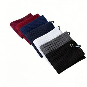 Luxury Eco-Friendly Fabric CustomLogo Breathable Custom Design Quick-Dry Carabiner Golf <b>Towel</b> for <b>Beach</b> - Product Image 1