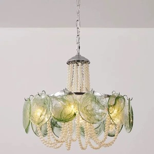 Lustre en verre <span class=keywords><strong>romantique</strong></span> pour salle à manger et salon Lumière chaude et confortable pour l'éclairage de la chambre principale - Product Image 1