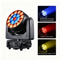 Luz de Escenario de 350W, AC100V 240V, Control por Voz, Pantalla Reversible en Chino e Inglés, Sin Parpadeo, Regulable