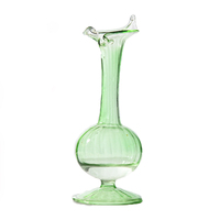 Offre Spéciale pas cher fait à la main Double paroi cône forme verre roseau diffuseur bouteille parfum diffuseur verre bourgeon Vase
