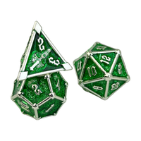 Ensemble de 7 dés polyédriques DND Dungeons & Dragons en métal moulé, écologiques et artisanaux, pour jeux de table – Vente directe usine