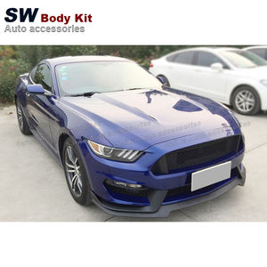 Kit de carrocería de fibra de vidrio para <span class=keywords><strong>Ford</strong></span> <span class=keywords><strong>Mustang</strong></span>, difusor de labio de Panel de parachoques delantero, <span class=keywords><strong>Shelby</strong></span> <span class=keywords><strong>GT350</strong></span>, actualización 2015 - Product Image 4