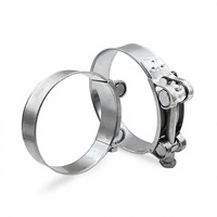 Collier de serrage métrique réglable en acier inoxydable robuste de type Euro pour raccords de conduite d'admission de turbocompresseur 19-500 mm