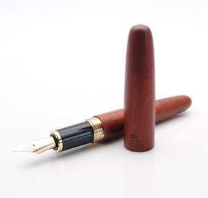 Penna stilografica 9056 Vintage in legno naturale JINHAO, penna a <span class=keywords><strong>inchiostro</strong></span> fatta a mano pennino pregiato con convertitore ricaricabile, perfetta per regalo Vintage - Product Image 4