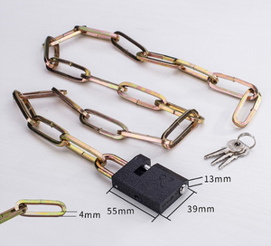 Serrure à chaîne de vente chaude moto et vélo serrure à chaîne étendue serrure de sécurité de <span class=keywords><strong>porte</strong></span> en verre - Product Image 5