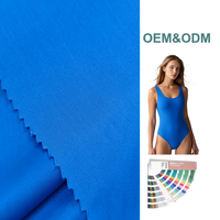 Tela de Punto Tricot Suave y Sedosa de Alta Elasticidad, 190GSM, 82% Poliéster, 18% Elastano, para Trajes de Baño, Bikinis y Trajes de Una Pieza