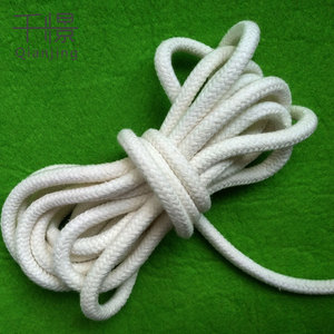 Nhà Sản Xuất Cung Cấp 100% Bông Dây Kéo Túi Màu Trắng Bện Áo Vẽ Dây 5 Mm Tráng Kết Thúc Cho Hàng May Mặc Và Giày - Product Image 3